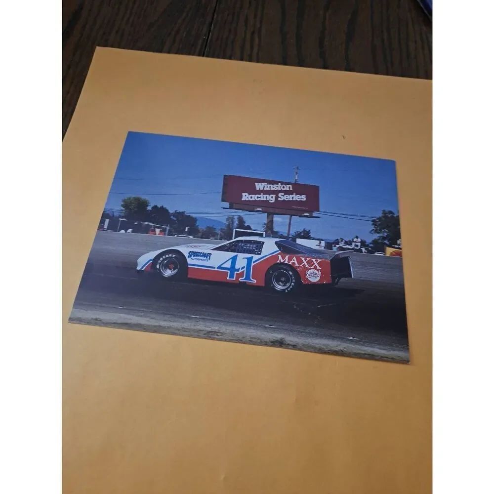 Vintage 1990 NASCAR Sheri Bown Driver Card #41 Speedcraft Auto Max 5x7 Camaro